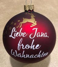 Lade das Bild in den Galerie-Viewer, Personalisierte Glaskugel Weihnachtsgruß
